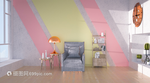 3D小清新室内空间 打造清新自然的理想居所