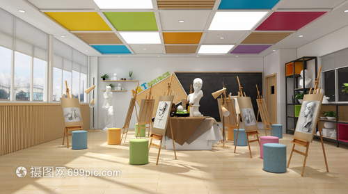 3D教室场景中室外设施工程的施工与管理